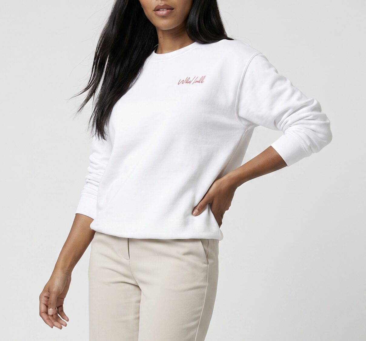 WildBall Women's Sweater (White/Red) - Image 3