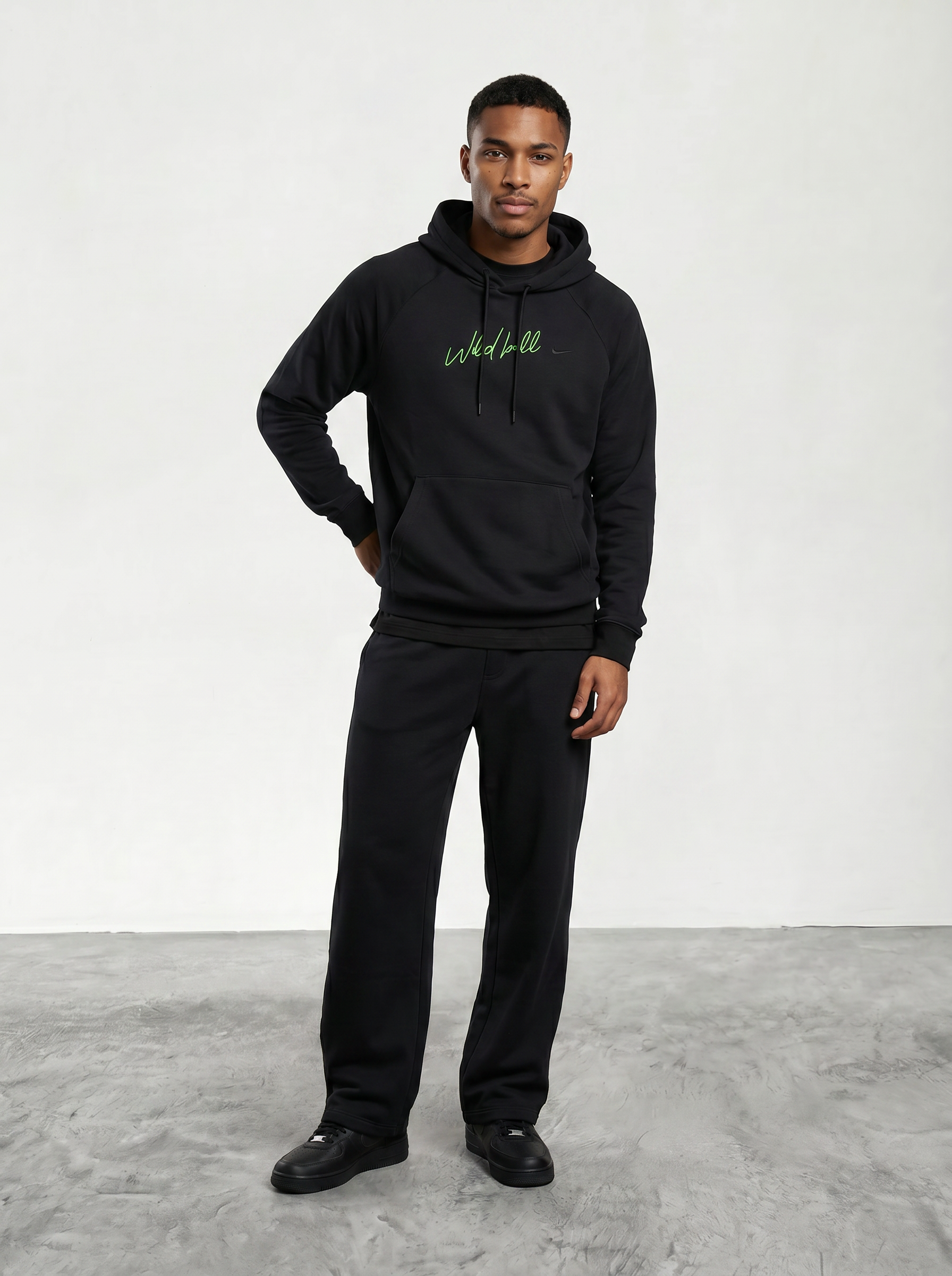 WildBall Men's Hoodie — Black