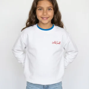 Wildball Girls Sweater - White